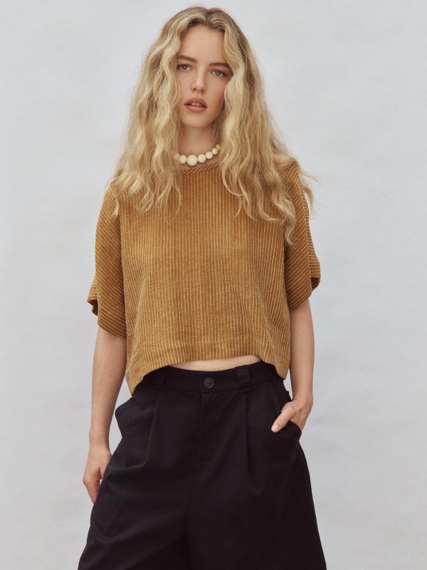 Eve Gravel Steven Top - Ochre