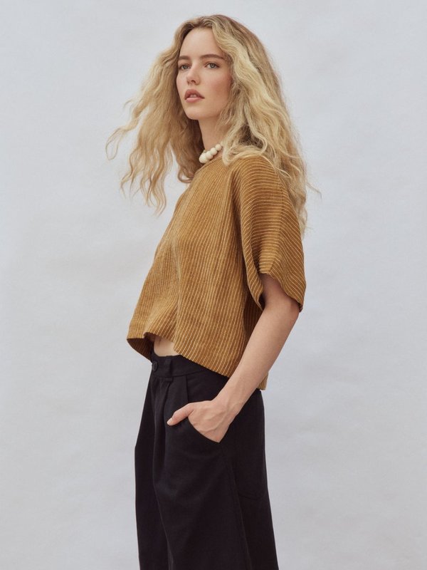Eve Gravel Steven Top - Ochre