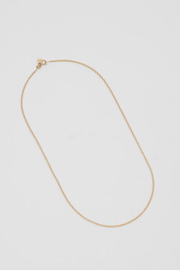 Wolf Circus Elongated Curb Chain Necklace - Gold