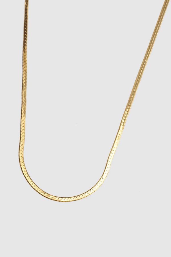 Wolf Circus Thin Herringbone Chain Necklace