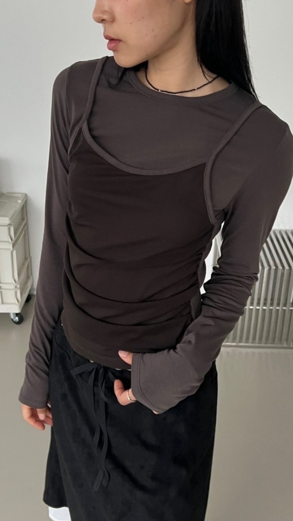 The NKC Store Leila Top - Brown