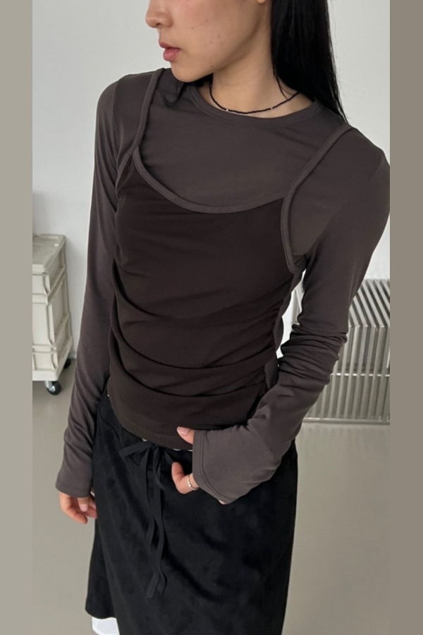 The NKC Store Leila Top - Brown