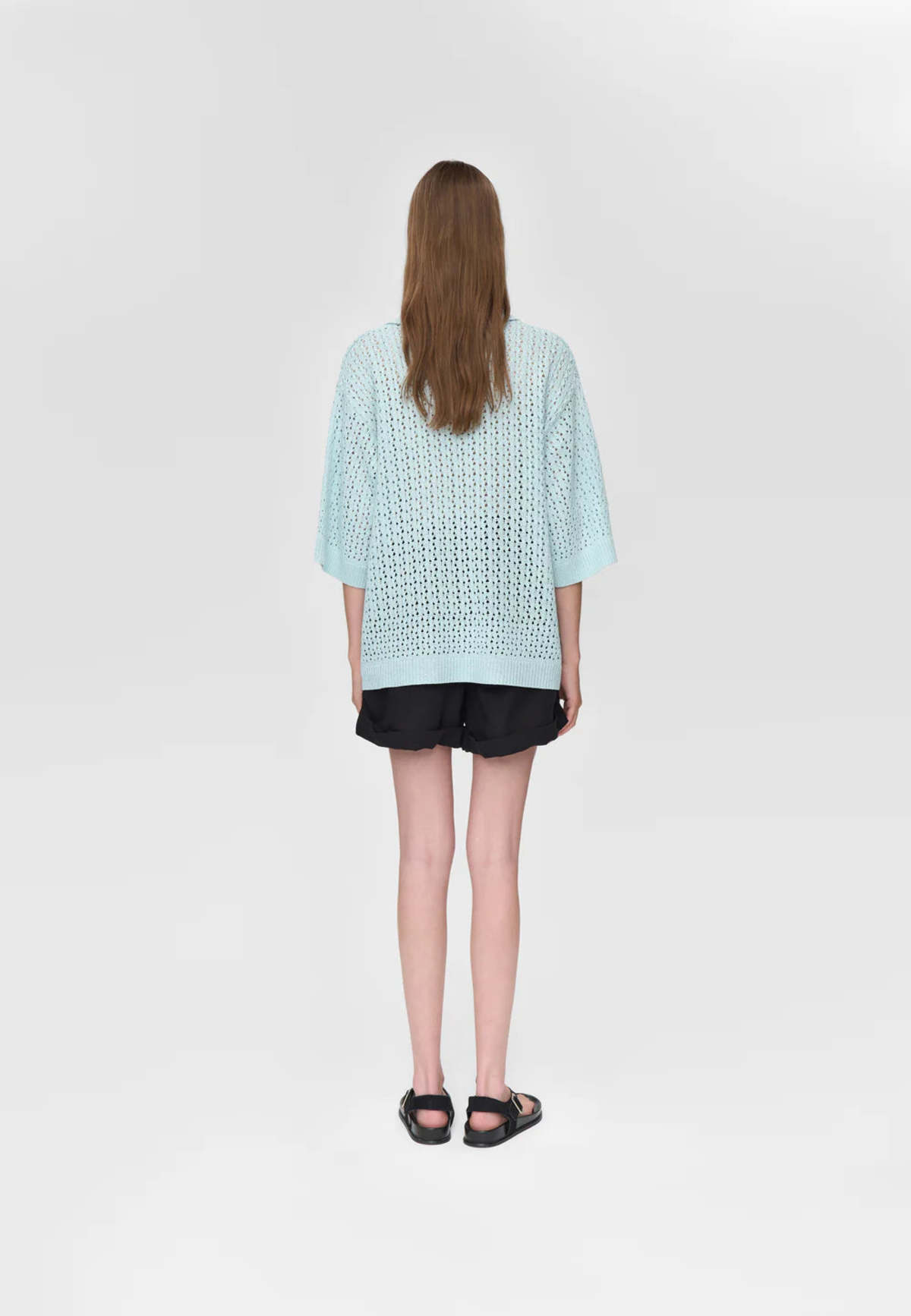 Minimum Anabelle Knit Polo - Morning Mist - Image 2 of 4