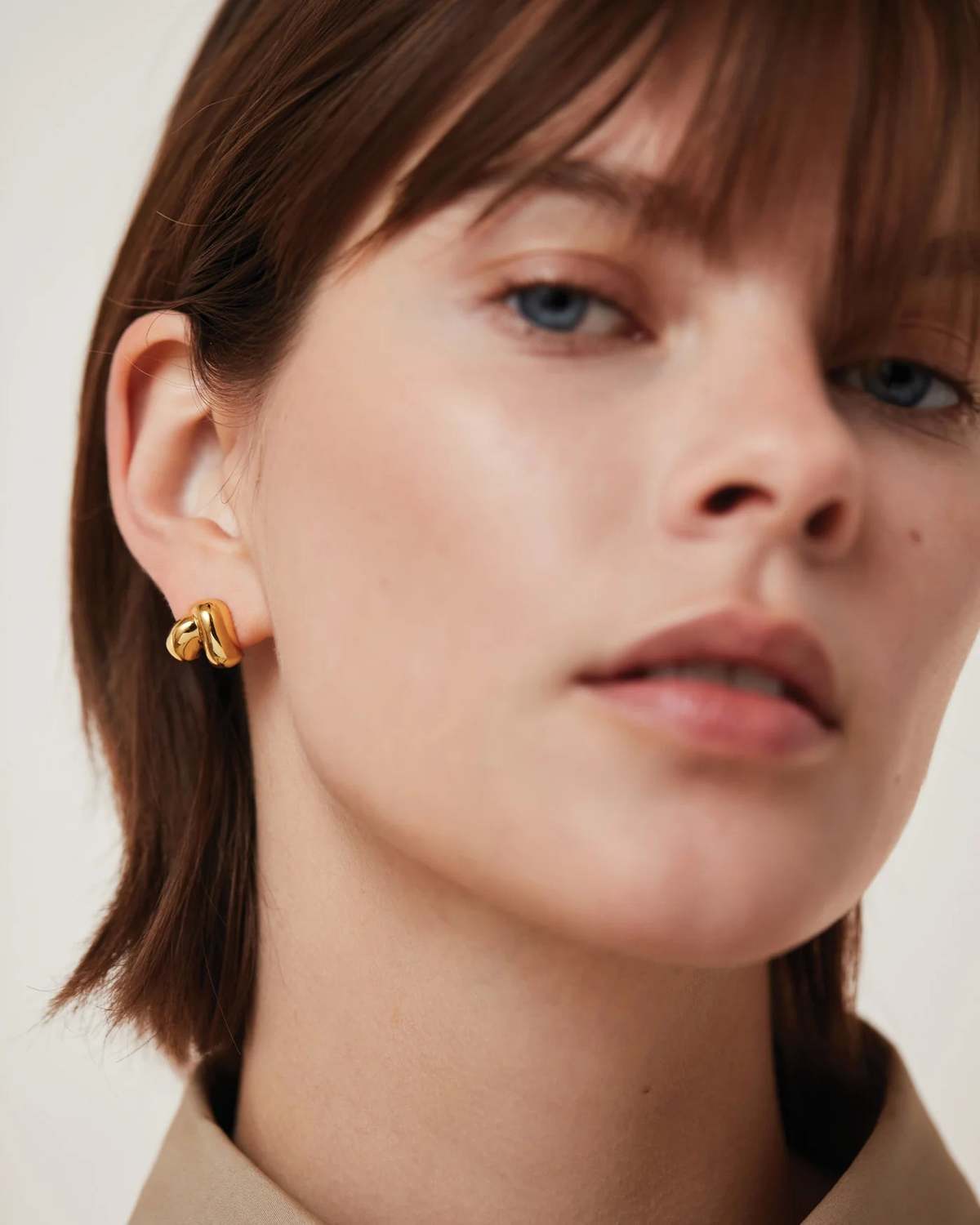 Jenny Bird Beatrix Earrings - Gold - Image 2 of 3