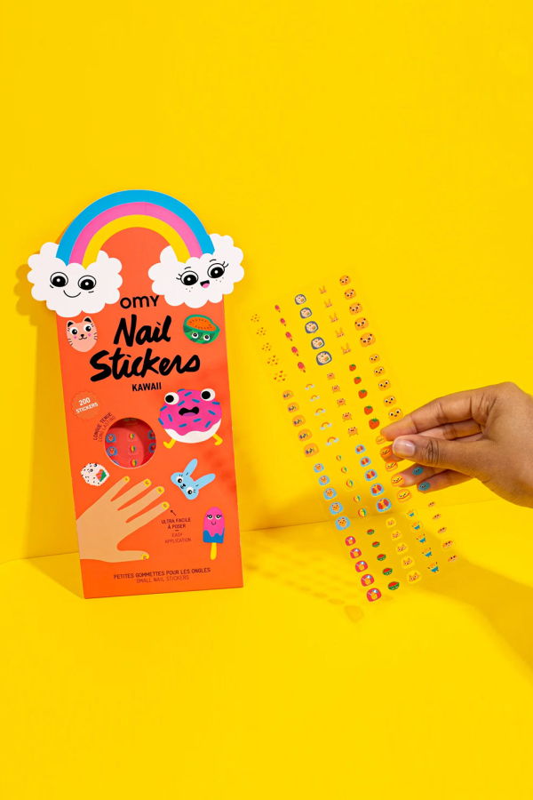 Omy Nail Stickers Kawaii - Multicolour