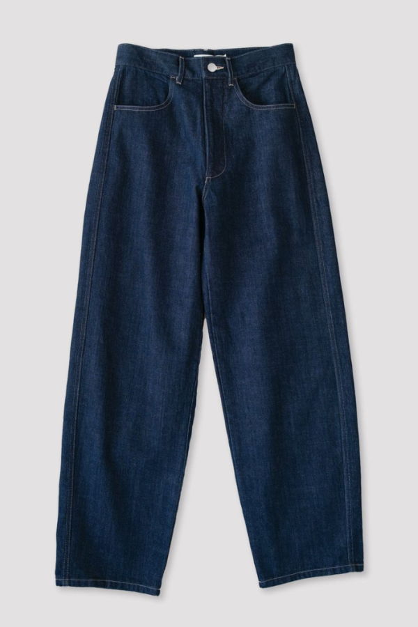 Micaela Greg Dark Indigo Panel Jean