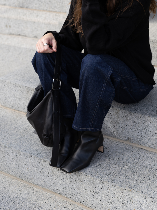 Micaela Greg Dark Indigo Panel Jean