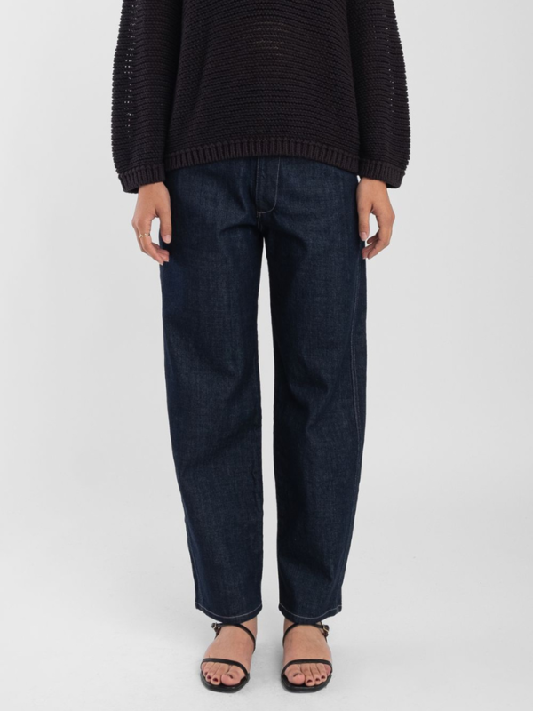 Micaela Greg Dark Indigo Panel Jean