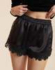 Cynthia Rowley Garbo Lace Shorts - Black - Thumbnail 1