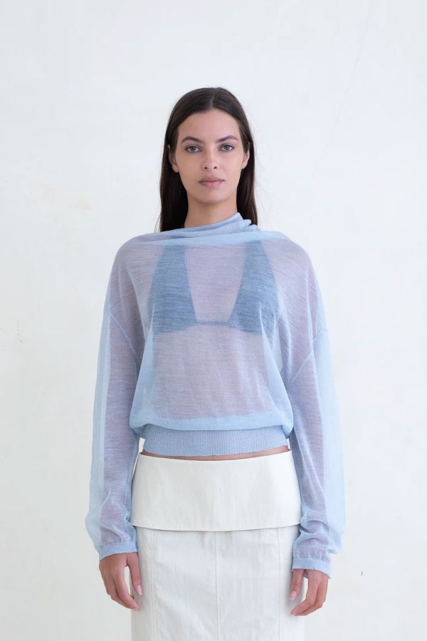 BELLE ANNA Reve Sheer Sweater