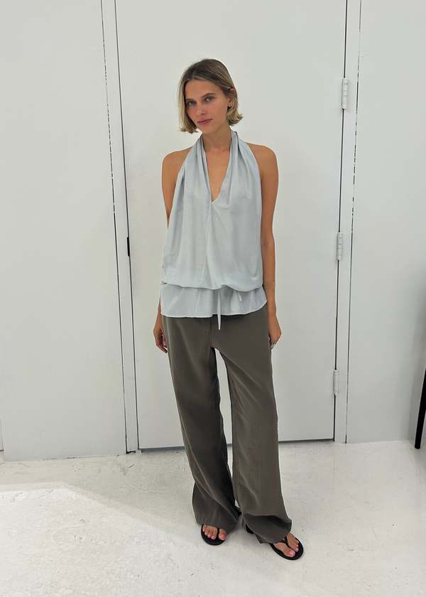 BELLE ANNA Spiral Halter Top