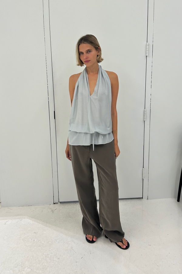 BELLE ANNA Spiral Halter Top