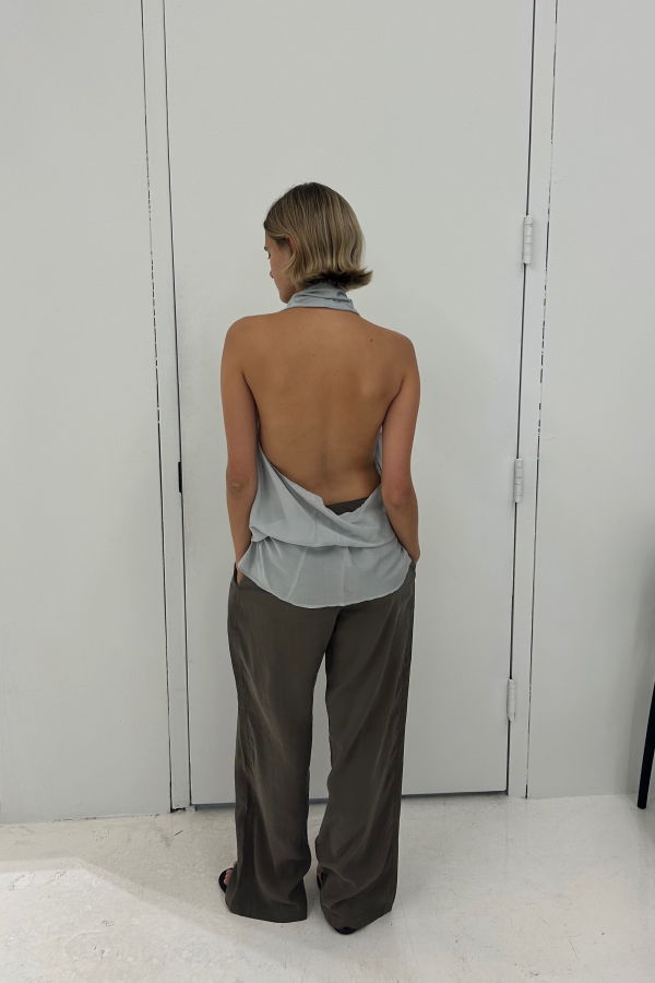 BELLE ANNA Spiral Halter Top