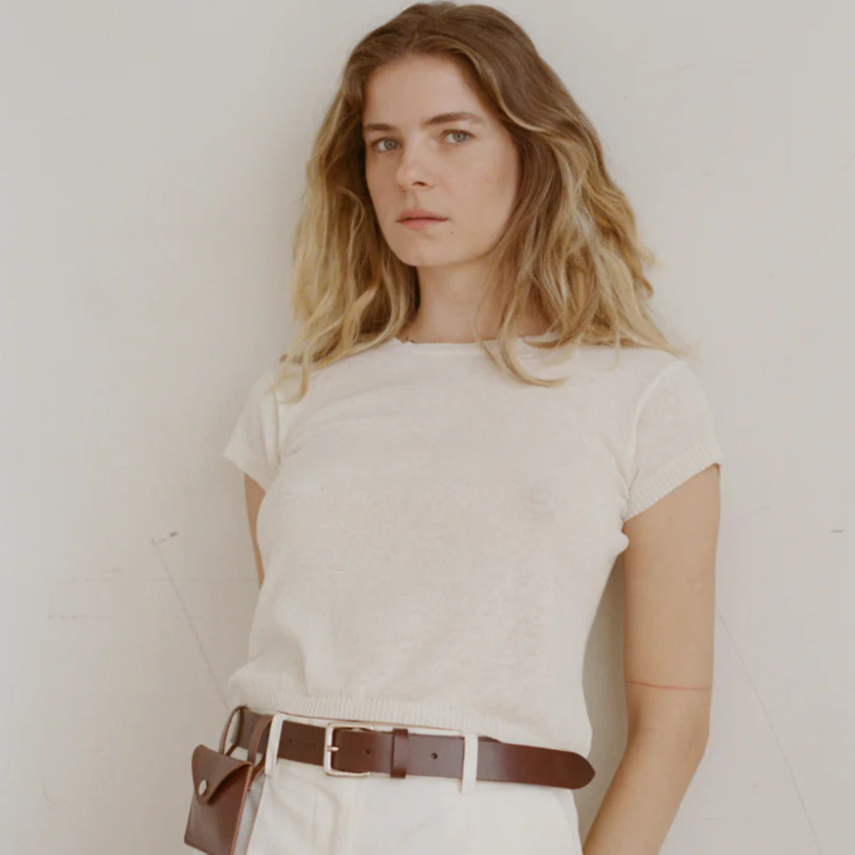 Shaina Mote Baby Tee - Chalk - Image 2 of 4