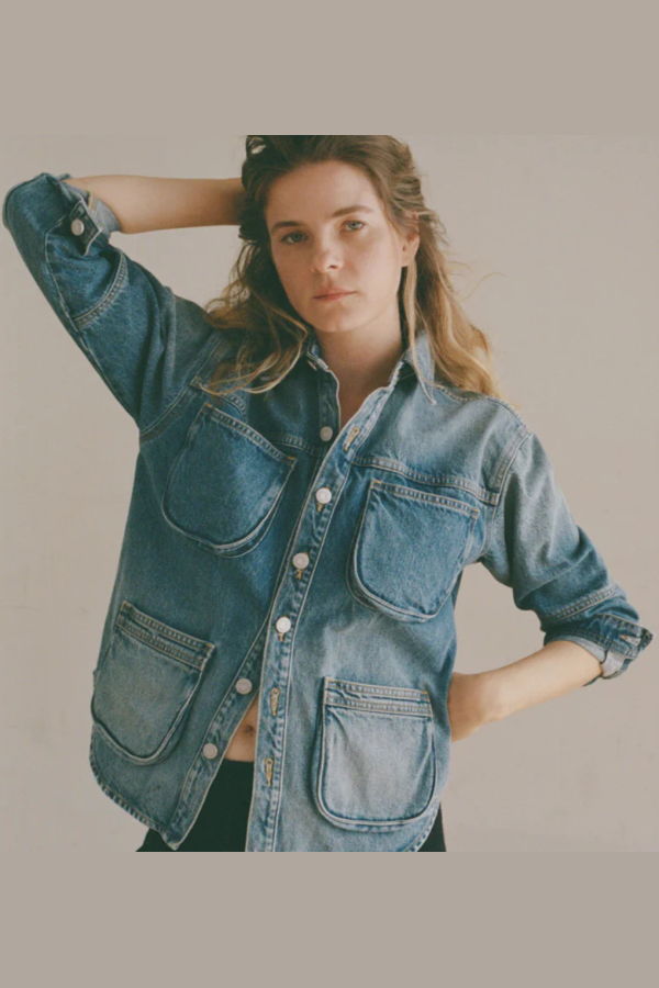Shaina Mote Work Shirt Jacket - Vintage Indigo