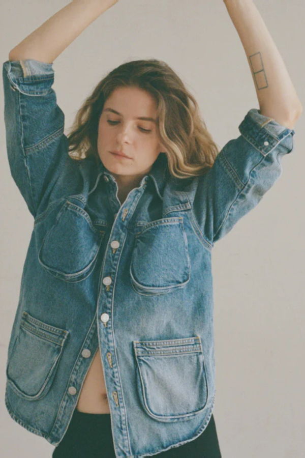 Shaina Mote Work Shirt Jacket - Vintage Indigo