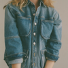 Shaina Mote Work Shirt Jacket - Vintage Indigo - Thumbnail 3