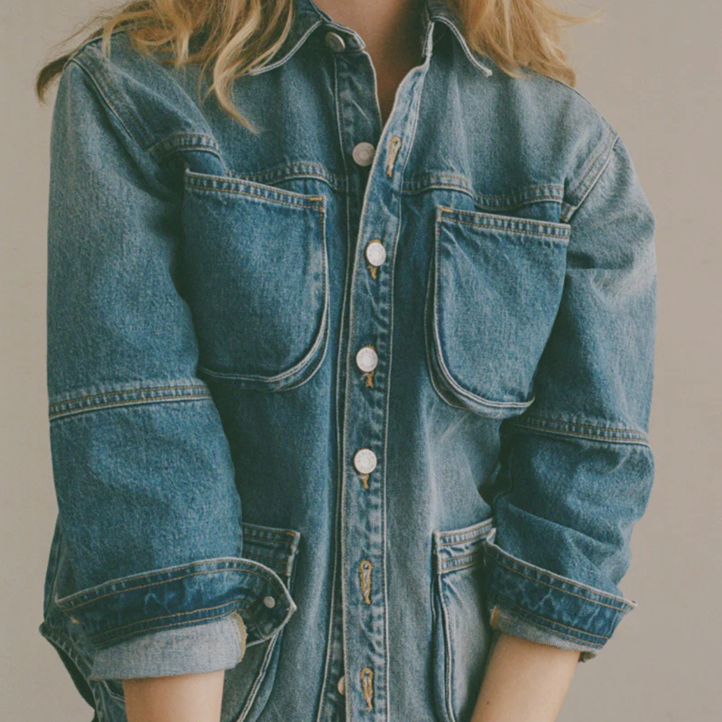 Shaina Mote Work Shirt Jacket - Vintage Indigo