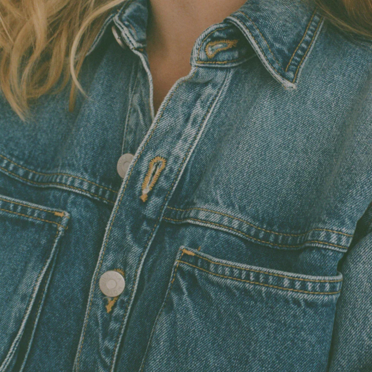 Shaina Mote Work Shirt Jacket - Vintage Indigo - Image 4 of 5