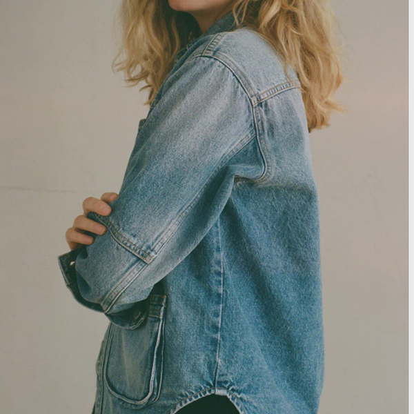 Shaina Mote Work Shirt Jacket - Vintage Indigo
