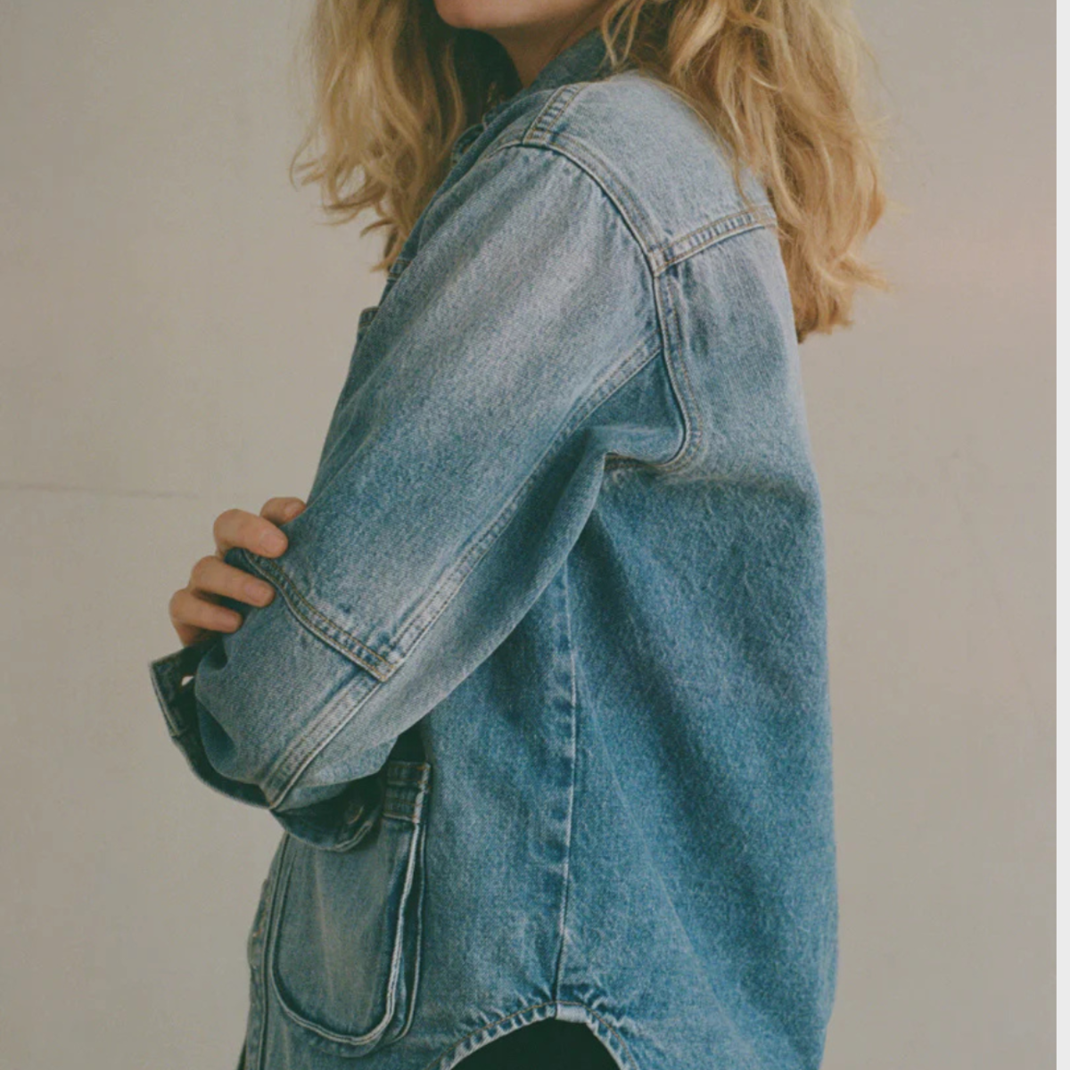 Shaina Mote Work Shirt Jacket - Vintage Indigo - Image 5 of 5