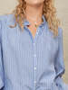 M.A.B.E Chrissie L/S Top - Blue Stripe - Thumbnail 4