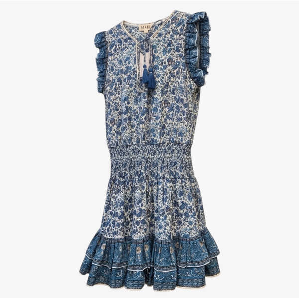 M.A.B.E Esti Print Dress - Blue M.A.B.E Esti Print Dress - Blue