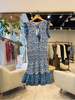 M.A.B.E Esti Print Dress - Blue - Thumbnail 2