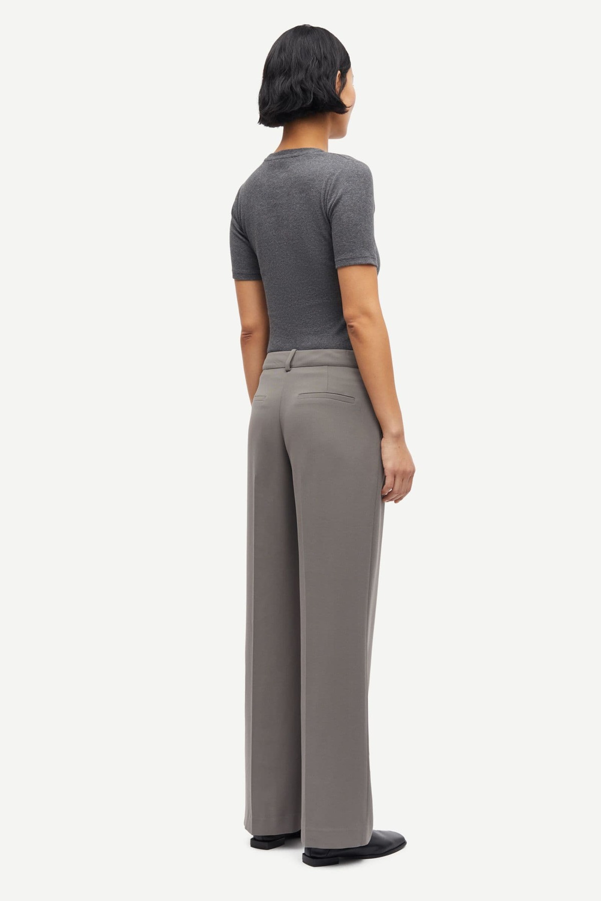 Samsøe Samsøe Saalexo Tee - Gray - Image 4 of 5