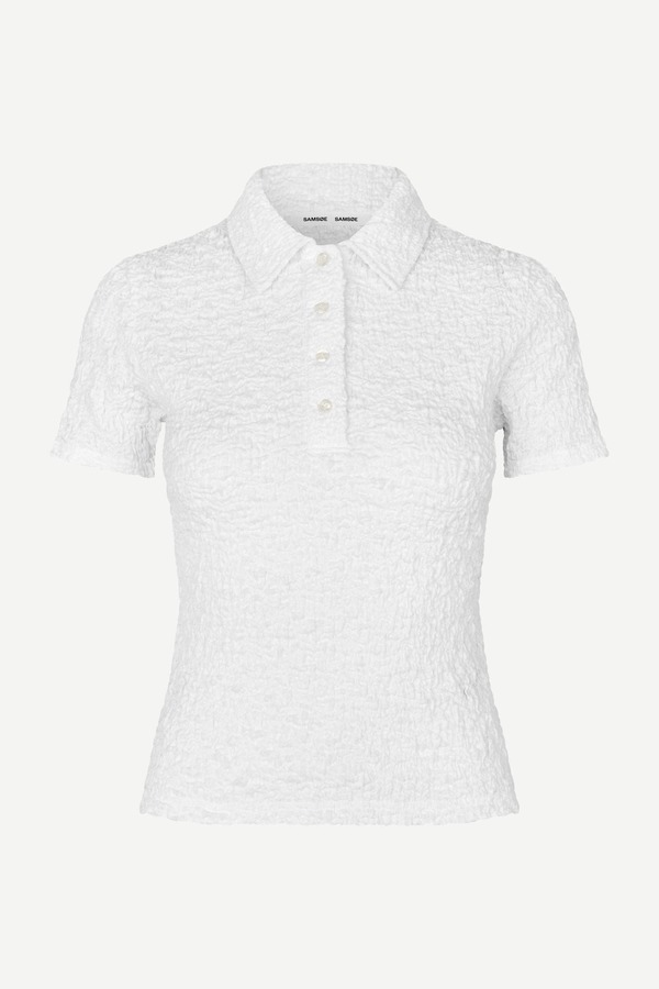 Samse Samse Sadaisy Polo Top - White