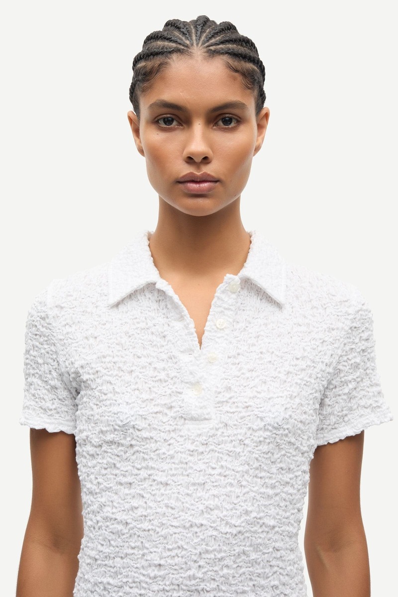 Samse Samse Sadaisy Polo Top - White