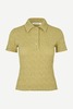 Samsøe Samsøe Sadaisy Polo Top - Sage Green - Thumbnail 1