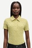 Samsøe Samsøe Sadaisy Polo Top - Sage Green - Thumbnail 4