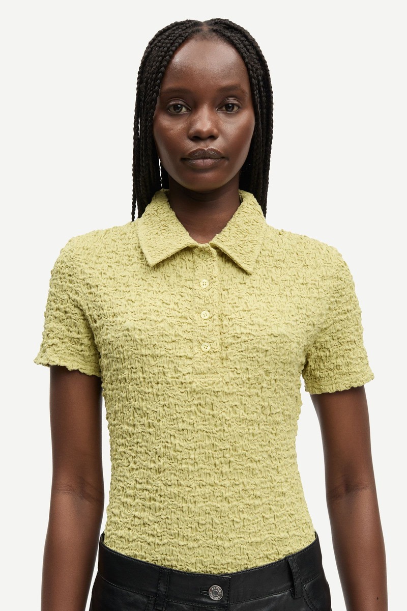 Samse Samse Sadaisy Polo Top - Sage Green