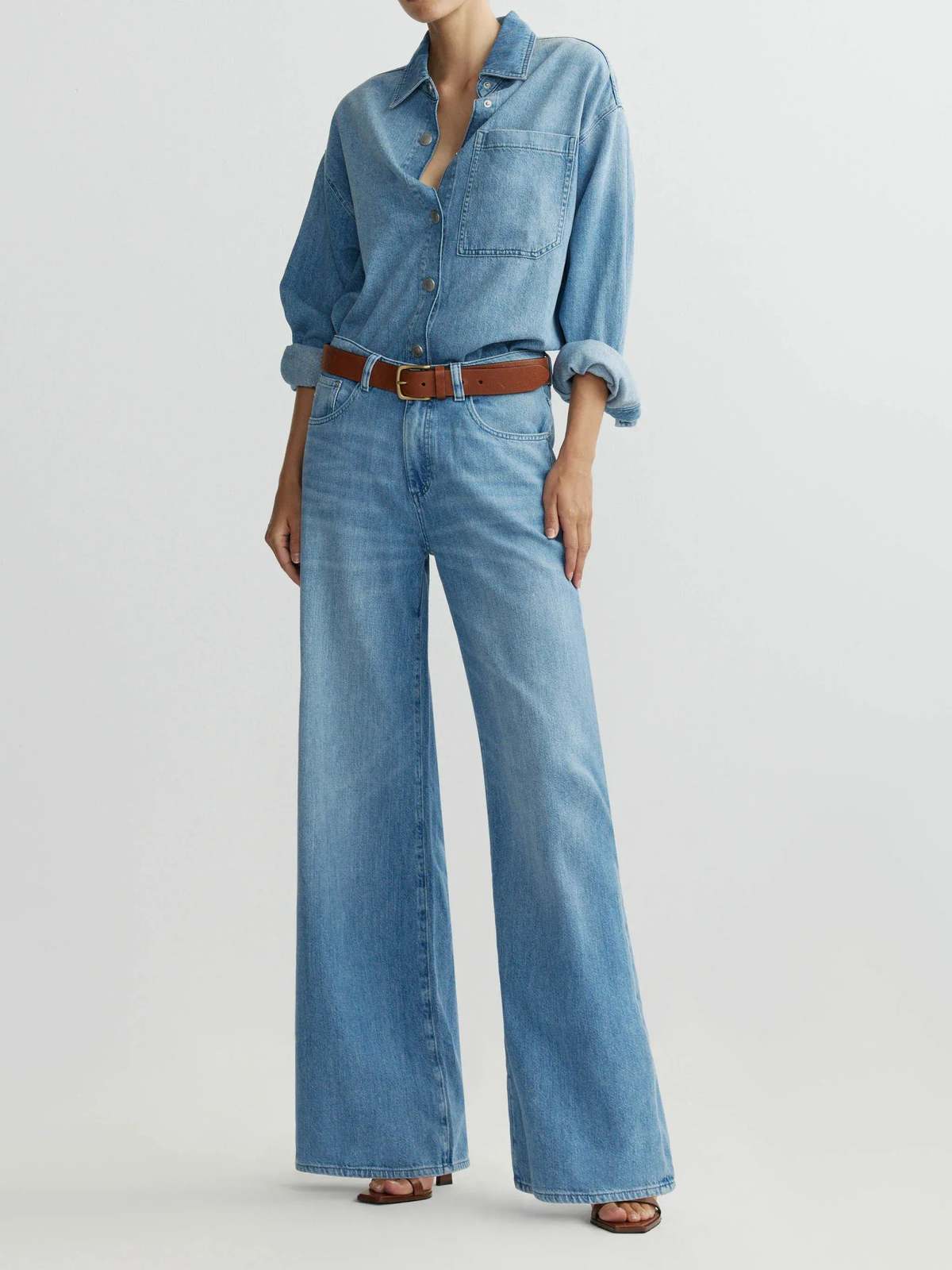 DL 1961 Alex Baggy Wide Leg Low Rise 32 Jeans - Image 2 of 5