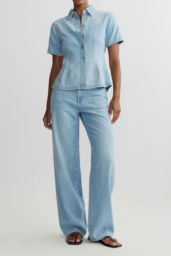 DL 1961 Kaylen Soft Curve High Rise 32" Jeans - Beachfront Aura