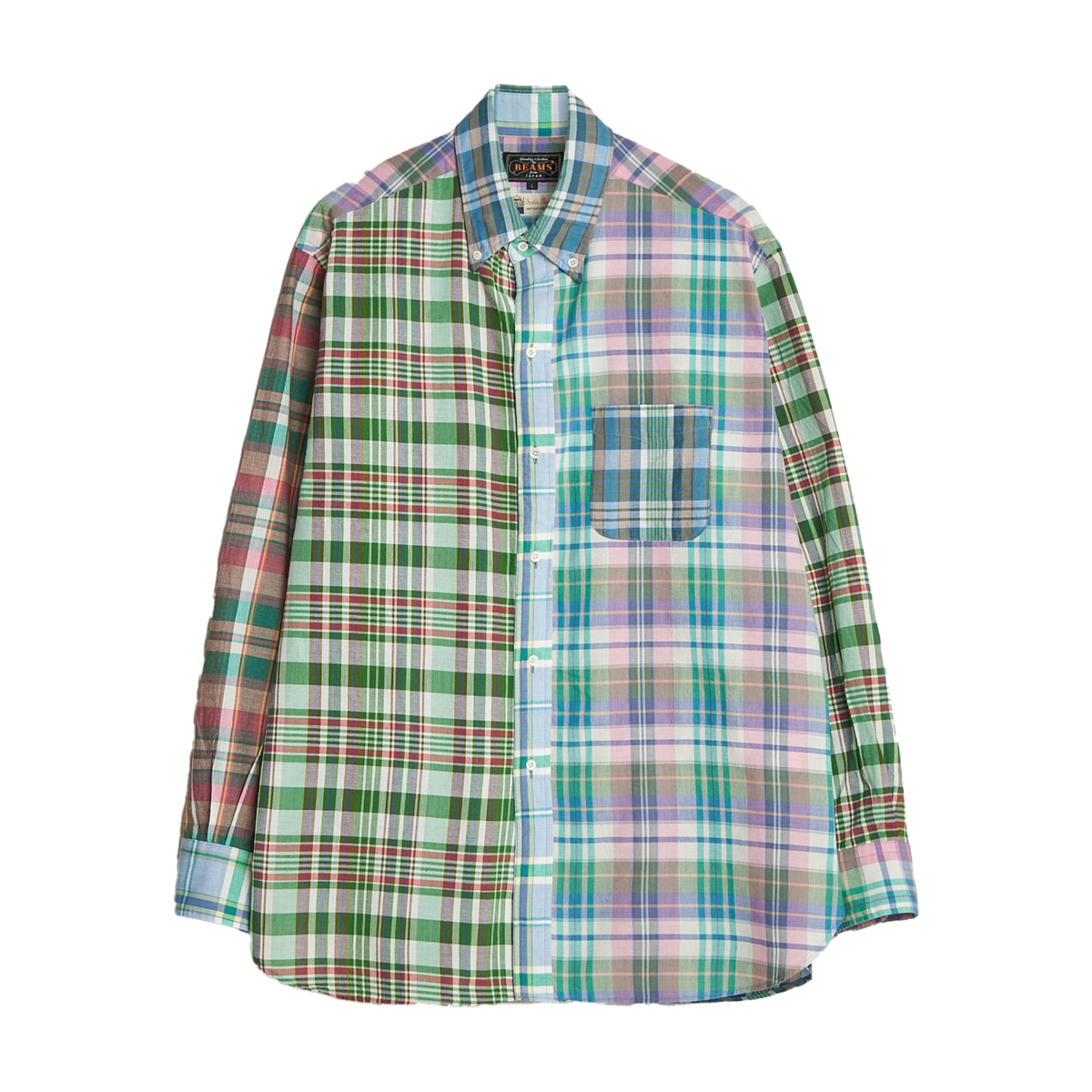 Beams Plus B.D. Classic-Fit Madras Panel Shirt - Image 1 of 1