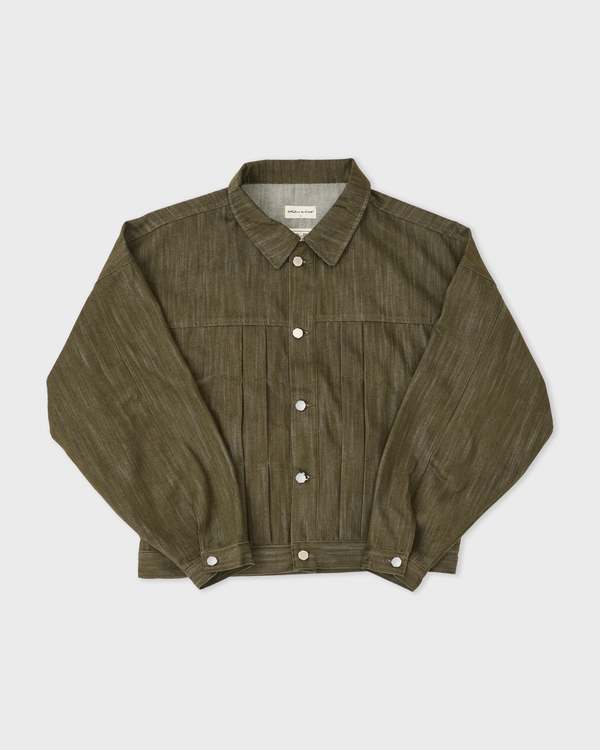 ESTUDIO NIKSEN Back Strap Pleated Trucker Jacket