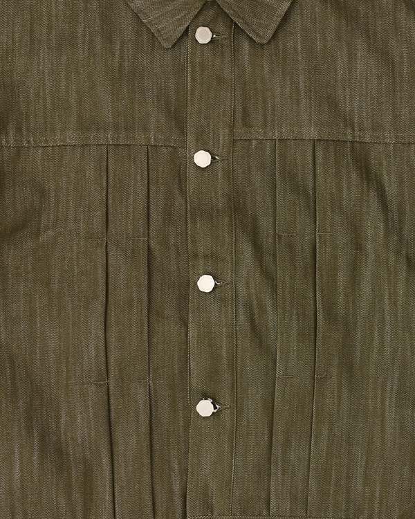 ESTUDIO NIKSEN Back Strap Pleated Trucker Jacket