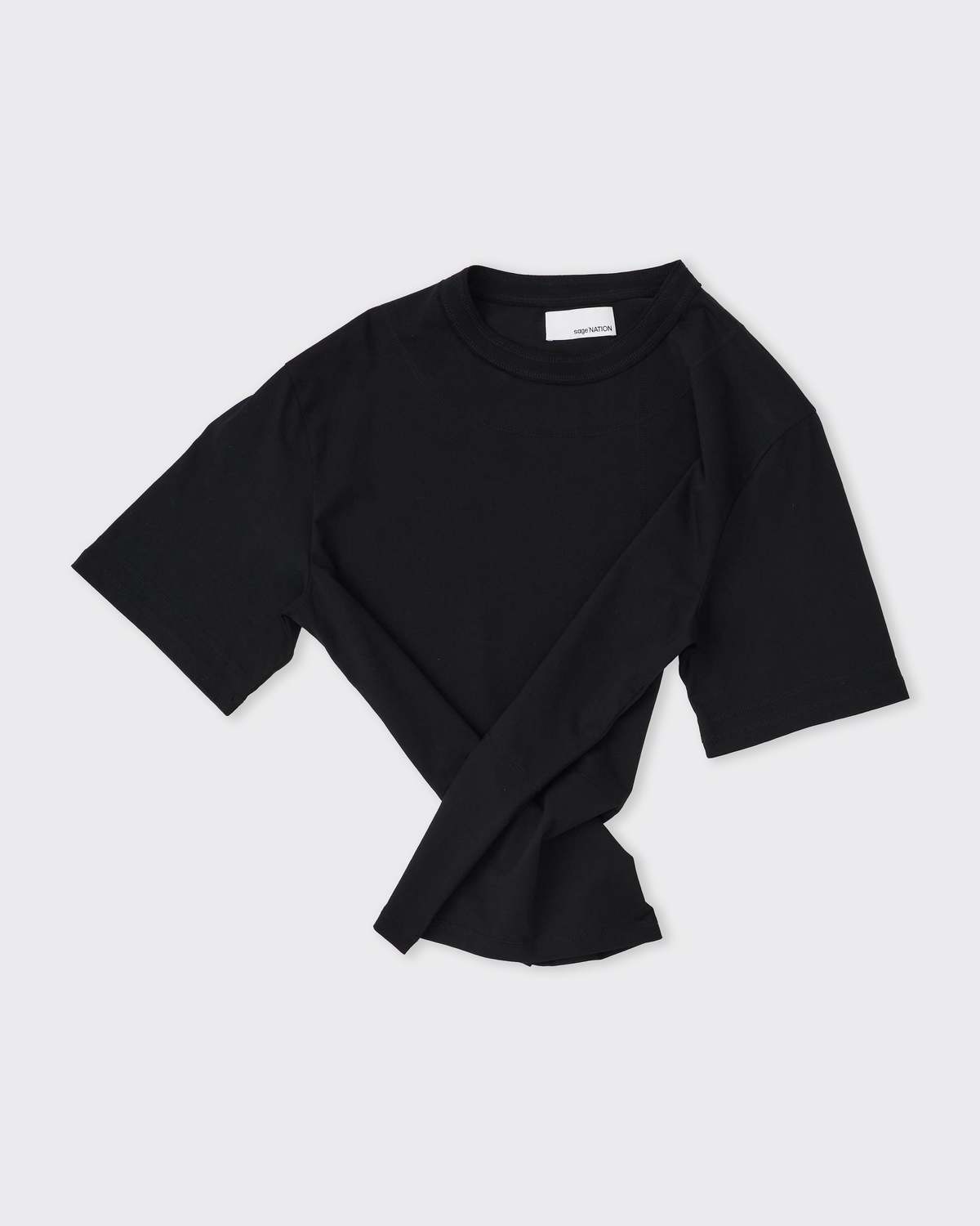 Sage Nation Cross Stitch T-Shirt - Black - Image 3 of 3