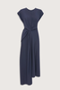 Victoria Beckham Aria Twist Waist Dress - Eclipse - Thumbnail 1