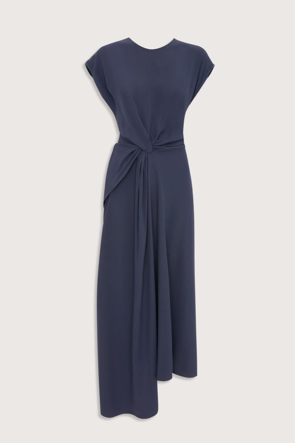 Victoria Beckham Aria Twist Waist Dress - Eclipse