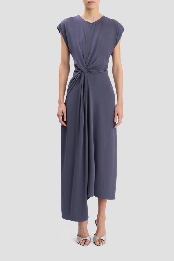 Victoria Beckham Aria Twist Waist Dress - Eclipse