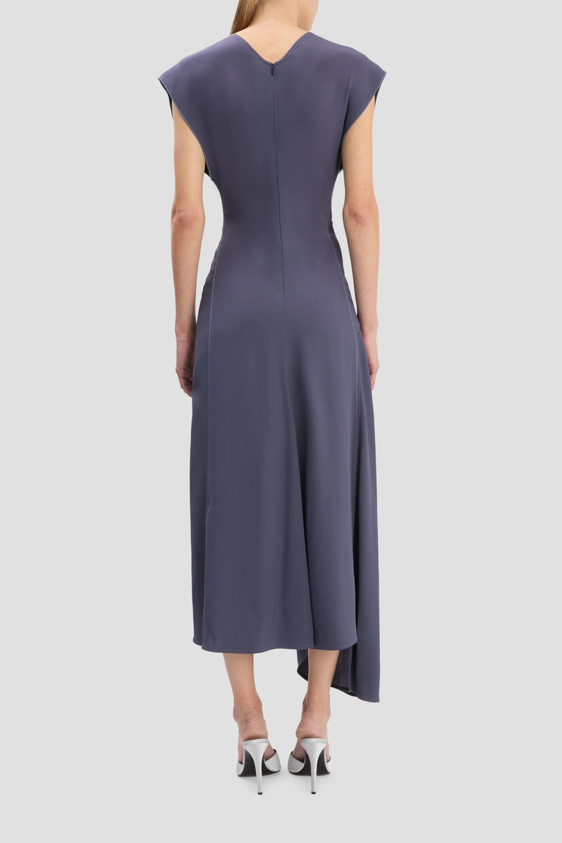 Victoria Beckham Aria Twist Waist Dress - Eclipse