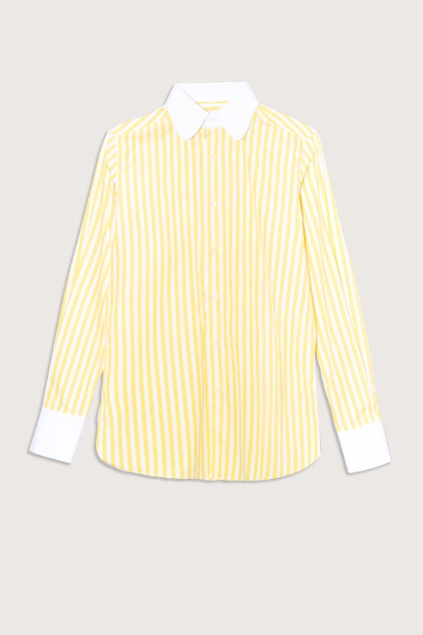 SEBLINE Dandy Shirt - Pale Yellow/White