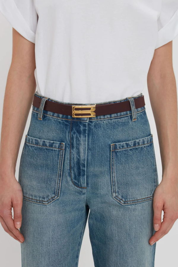 Victoria Beckham Dorian Frame Belt - Burgundy