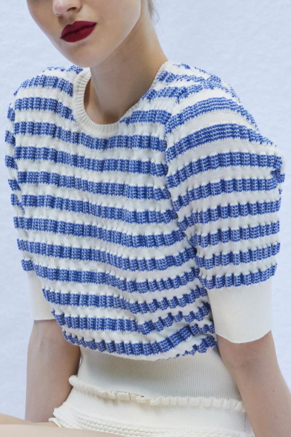 Molli Egee Sailor Sweater - Natural/Denim