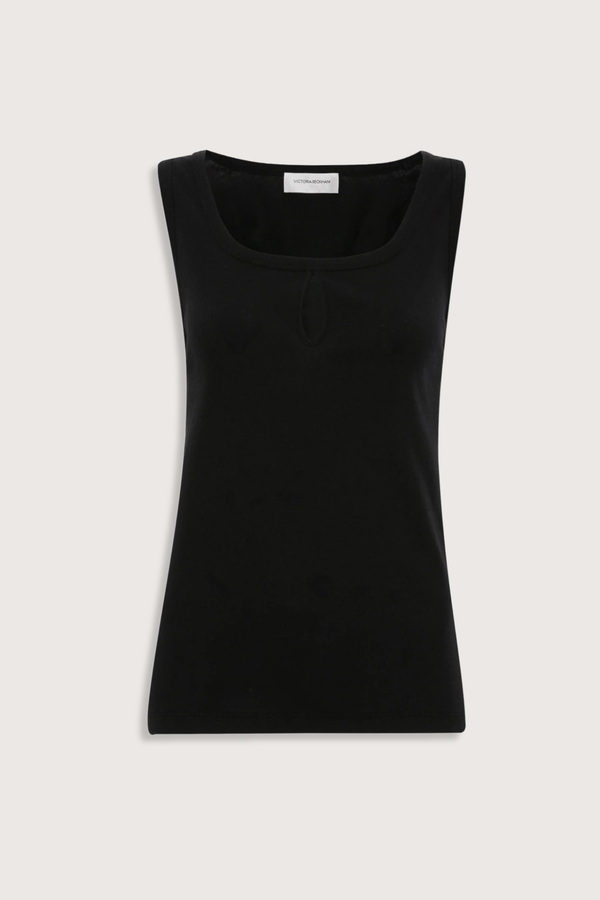 Victoria Beckham Split Tank Top - Black