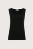 Victoria Beckham Split Tank Top - Black - Thumbnail 1