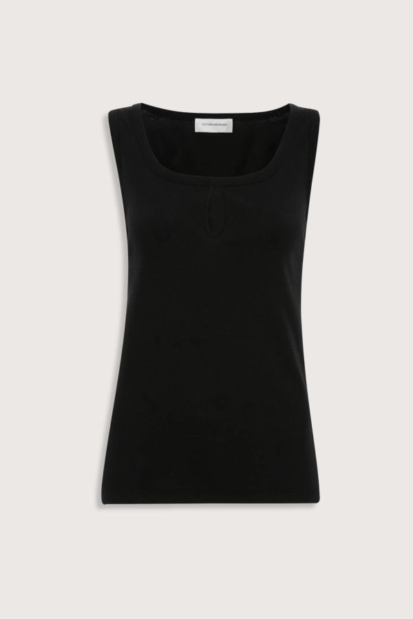Victoria Beckham Split Tank Top - Black